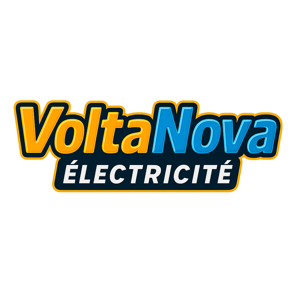 Logo VoltaNova Électricité - Artisan électricien spécialiste en tableaux électriques et tout dépannage électrique urgent en Île-de-France. Réfection, mise aux normes NFC 15-100.